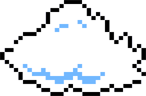 pixel-art cloud